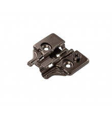 Планка монтажная для петель Alphalux  Titan, Clip-on, H=2, крестовая, под саморез, с эксцентриковой регулировкой, титан