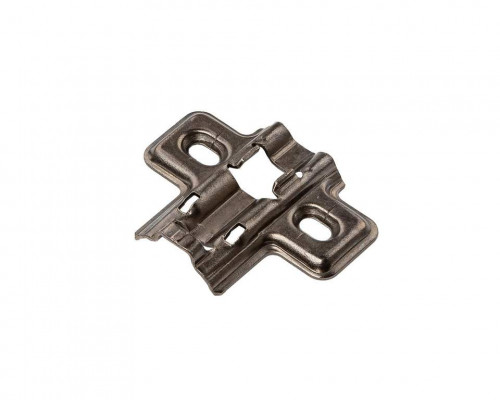 Планка монтажная для петель Alphalux  Titan, Clip-on, H=2, крестовая, под саморез, титан