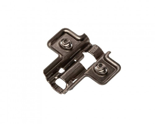 Планка монтажная для петель Alphalux Titan, Clip-on, H=4, крестовая, с предустановленными евровинтами, титан Планка монтажная для петель Alphalux Titan, Clip-on, H=4, крестовая, с предустановленными евровинтами, титан
