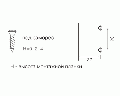 Планка монтажная для петель Firmax Smartline Clip On,Soft-Close, H=0, крестовая, под саморез 1 шт. Планка монтажная для петель Firmax Smartline Clip On,Soft-Close, H=0, крестовая, под саморез 1 шт.
