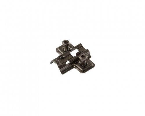 Планка монтажная для петель Firmax Smartline Clip On BLACK,Soft-Close,H=4, крестовая, евровинт