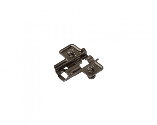 Планка монтажная для петель Firmax Smartline Clip On BLACK,Soft-Close,H=4, крестовая, евровинт
