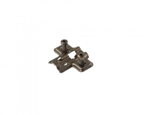 Планка монтажная для петель Firmax Smartline Clip On BLACK, Soft-Close, H=0, крестовая, евровинт