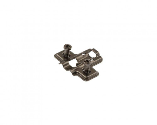Планка монтажная для петель Firmax Smartline Clip On BLACK, Soft-Close, H=0, крестовая, евровинт