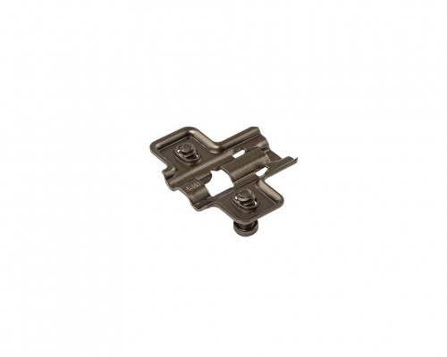 Планка монтажная для петель Firmax Smartline Clip On BLACK, Soft-Close, H=0, крестовая, евровинт