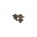 Планка монтажная для петель Firmax Smartline Clip On BLACK, Soft-Close, H=0, крестовая, евровинт