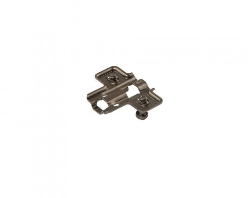 Планка монтажная для петель Firmax Smartline Clip On BLACK, Soft-Close, H=0, крестовая, евровинт