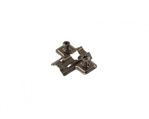 Планка монтажная для петель Firmax Smartline Clip On BLACK, Soft-Close, H=2, крестовая, евровинт Планка монтажная для петель Firmax Smartline Clip On BLACK, Soft-Close, H=2, крестовая, евровинт