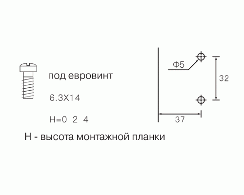 Планка монтажная для петель Firmax Smartline Clip On, Soft-Close, H=0, крестовая, евровинт 1 шт. Планка монтажная для петель Firmax Smartline Clip On, Soft-Close, H=0, крестовая, евровинт 1 шт.