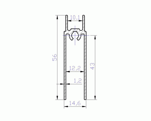 Планка нижняя, FIRMAX, алюминий, L=5800 мм, шампань. 1 шт. Планка нижняя, FIRMAX, алюминий, L=5800 мм, шампань. 1 шт.