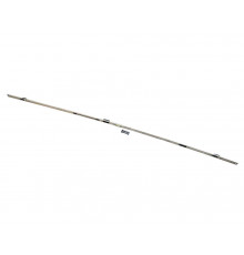 Планка ответная Maxbar левая длинная под врезной шпингалет для замка с 2 крюками (855GL), U24x5, +/-2мм, 1790 мм, для дверей 1870-2170 мм