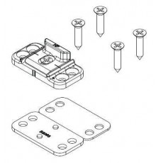 Планка ответная для фасадных окон регулируемая, 01280000