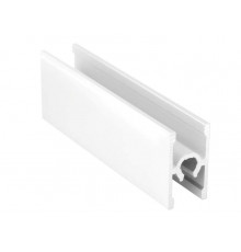 Планка средняя под крепеж, алюминий в ПВХ, L=5900 мм, белый глянец. 1 шт.