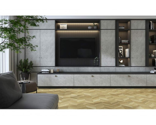 Плита МДФ AGT 3P 1220*18*2800 мм, двусторонняя, с тиснением, кроко блю 3062, горизонт., 1 шт.