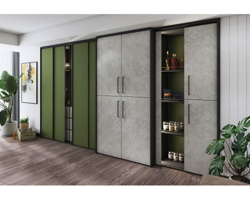 Плита МДФ AGT 3P 1220*18*2800 мм, двусторонняя, с тиснением, кроко грей 3063, горизонт.,