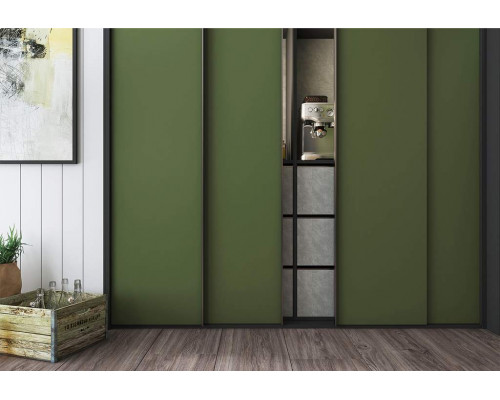 Плита МДФ AGT 3P 1220*18*2800 мм, двусторонняя, с тиснением, кроко грей 3063, горизонт.,