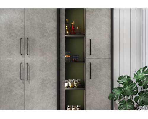 Плита МДФ AGT 3P 1220*18*2800 мм, двусторонняя, с тиснением, кроко грей 3063, горизонт.,