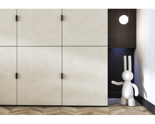 Плита МДФ AGT 3P 1220*18*2800 мм, двусторонняя, с тиснением, кроко крем 3064, горизонт.