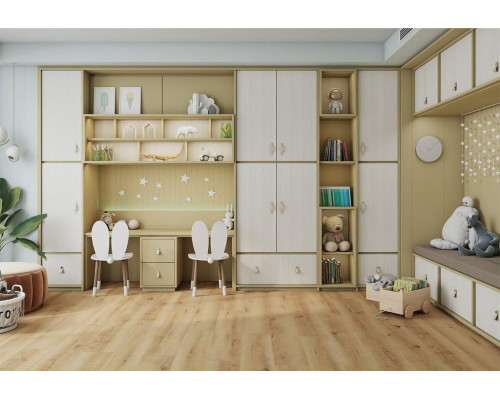 Плита МДФ AGT 3P 1220*18*2800 мм, двусторонняя, с тиснением, тимбер лайт 3061