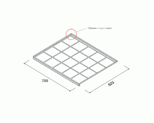 Поддон алюминиевый в базу с мойкой 800мм (765x523) FIRMAX 1 шт. Поддон алюминиевый в базу с мойкой 800мм (765x523) FIRMAX 1 шт.