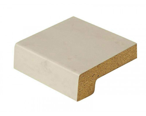 Подоконник Werzalit 600 мм, 2 капинос 34 мм. /6м/ мрамор bianco