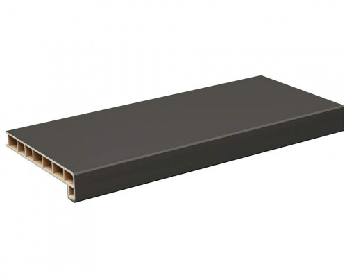 Подоконник пластиковый Moeller LD 40 /600/ c 2 капиносами серый /6,0м/ (clean-touch) Подоконник пластиковый Moeller LD 40 /600/ c 2 капиносами серый /6,0м/ (clean-touch)