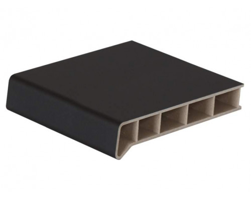 Подоконник пластиковый Moeller LD S 30 /250/ ЧЕРНЫЙ УЛЬТРАМАТ /5,5м/ (clean-touch)