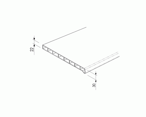Подоконник пластиковый Moeller LD S 30 /250/ КАРРАРСКИЙ МРАМОР ГЛЯНЕЦ /6,0м/