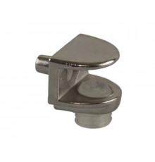 FIRMAX FA04 Полкодержатель для стеклянных полок толщиной до 8 мм, с фиксацией, цинк, никель 1 шт.