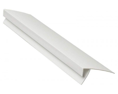 Профиль (F) конечный Bauset TPL 10х45мм белый 6,0 м