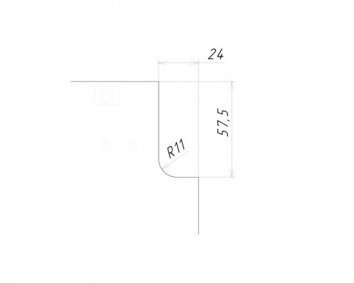Профиль GOLA FIRMAX L-образный для нижних баз L=4200mm, алюминий 1 шт.