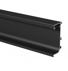 Профиль GOLA FIRMAX L-образный для нижних баз с пазом д/светодиодной ленты, L=4200mm, алюминий черный