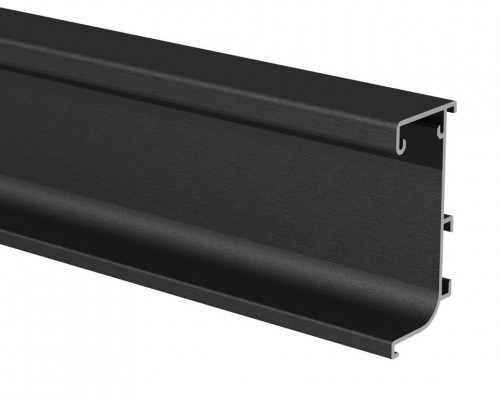 Профиль GOLA FIRMAX L-образный для нижних баз с пазом д/светодиодной ленты, L=4200mm, алюминий черный браш