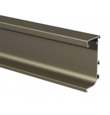 Профиль GOLA FIRMAX L-образный для нижних баз с пазом д/светодиодной ленты, L=4200mm, алюминий шампань