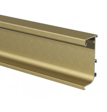 Профиль GOLA FIRMAX L-образный для нижних баз с пазом д/светодиодной ленты, L=4200mm, алюминий золото браш