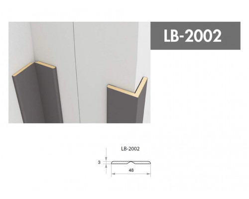 Профиль МДФ AGT LB-2002 3*48*2800 мм, супермат Сахара крем 3019 (Sahara Cream) 1 шт. Профиль МДФ AGT LB-2002 3*48*2800 мм, супермат Сахара крем 3019 (Sahara Cream) 1 шт.