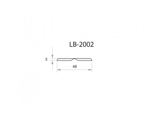 Профиль МДФ AGT LB-2002 3*48*2800 мм, супермат, макарон грин 3015 (Macaron Green) 1 шт. Профиль МДФ AGT LB-2002 3*48*2800 мм, супермат, макарон грин 3015 (Macaron Green) 1 шт.