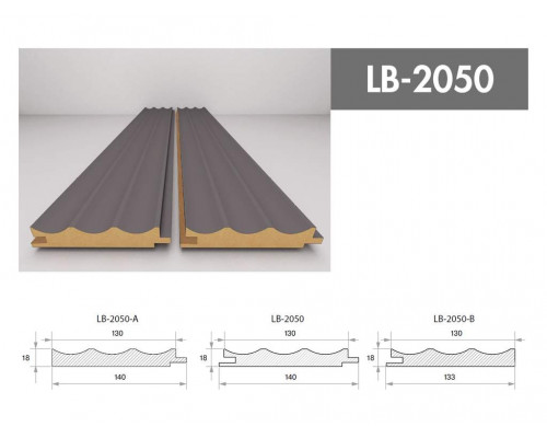 Профиль МДФ AGT LB-2050-A 18*140*2800 мм, супермат серый шторм (726) 1 шт. Профиль МДФ AGT LB-2050-A 18*140*2800 мм, супермат серый шторм (726) 1 шт.