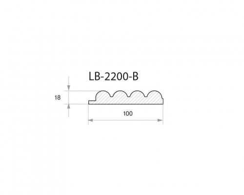 Профиль МДФ AGT LB-2200-B 18*100*2800 мм, супермат серый шторм 726 1 шт. Профиль МДФ AGT LB-2200-B 18*100*2800 мм, супермат серый шторм 726 1 шт.