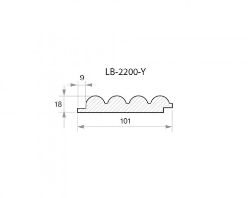 Профиль МДФ AGT LB-2200-Y 18*101*2800 мм, новый светлый орех (239) 6 шт. Профиль МДФ AGT LB-2200-Y 18*101*2800 мм, новый светлый орех (239) 6 шт.