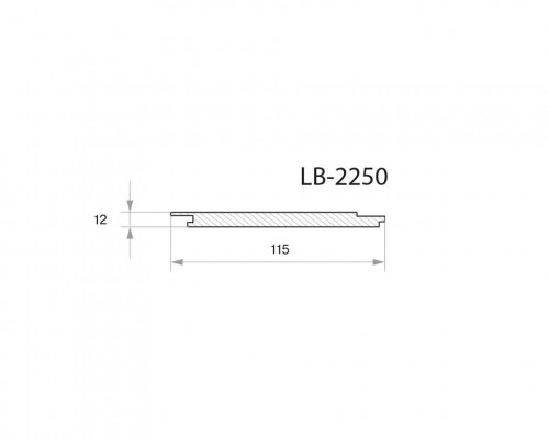 Профиль  МДФ AGT LB-2250 12*115*2800 мм, супермат, макарон грин 3015 (Macaron Green) 1 шт.