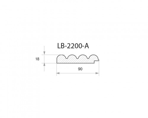 Профиль МДФ AGT LB-3771-A 18*35*2800 мм, дуб натуральный 397 Профиль МДФ AGT LB-3771-A 18*35*2800 мм, дуб натуральный 397