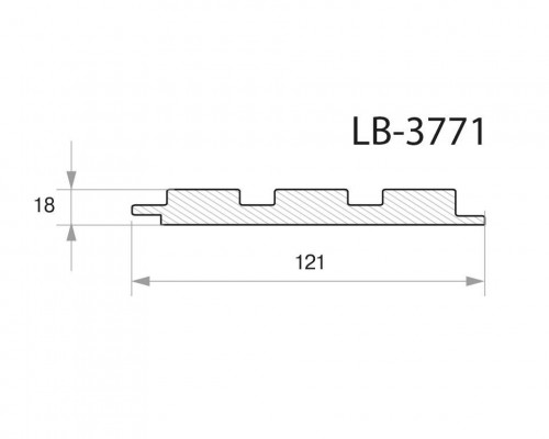 Профиль МДФ AGT LB-3771 18*121*2800 мм, дуб дельфи 3039 4 шт. Профиль МДФ AGT LB-3771 18*121*2800 мм, дуб дельфи 3039 4 шт.