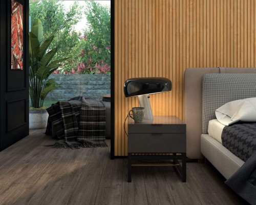 Профиль  МДФ AGT LB-3771 18*121*2800 мм, супермат черный 723