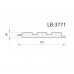 Профиль МДФ AGT LB-3771 18*121*2800 мм, тик (248) 1 шт.