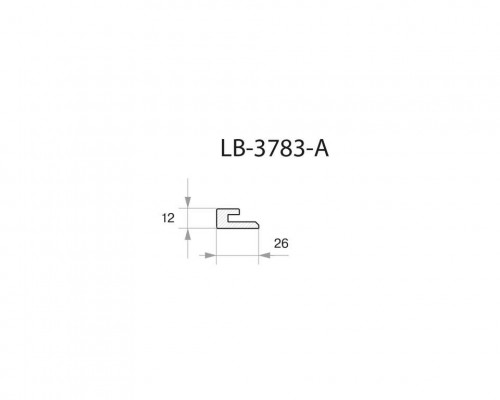 Профиль МДФ AGT LB-3783-A 12*26*2800 мм, бьянко 366 Профиль МДФ AGT LB-3783-A 12*26*2800 мм, бьянко 366