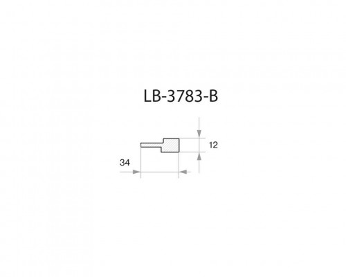 Профиль  МДФ AGT LB-3783-B 12*34*2800 мм, белый шагрень 231