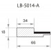 Профиль  МДФ AGT LB-5014-A 18*66*2800 мм, тик (248) 1 шт.