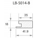 Профиль  МДФ AGT LB-5014-B 18*42*2800 мм, тик (248) 1 шт.