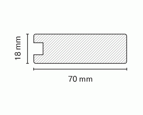 Профиль MP-1018 МДФ AGT SUPRAMAT 18*70*2800 мм, супермат, серый дельфин 3023 1 шт. Профиль MP-1018 МДФ AGT SUPRAMAT 18*70*2800 мм, супермат, серый дельфин 3023 1 шт.